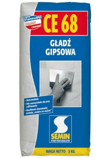 Obrazek CE 68 5 KG gładź gipsowa